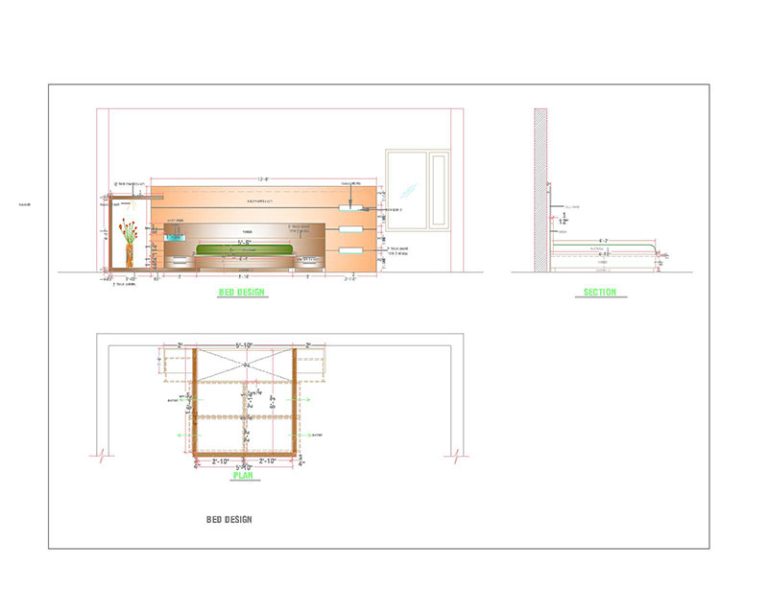Bed Layout Plan-Model